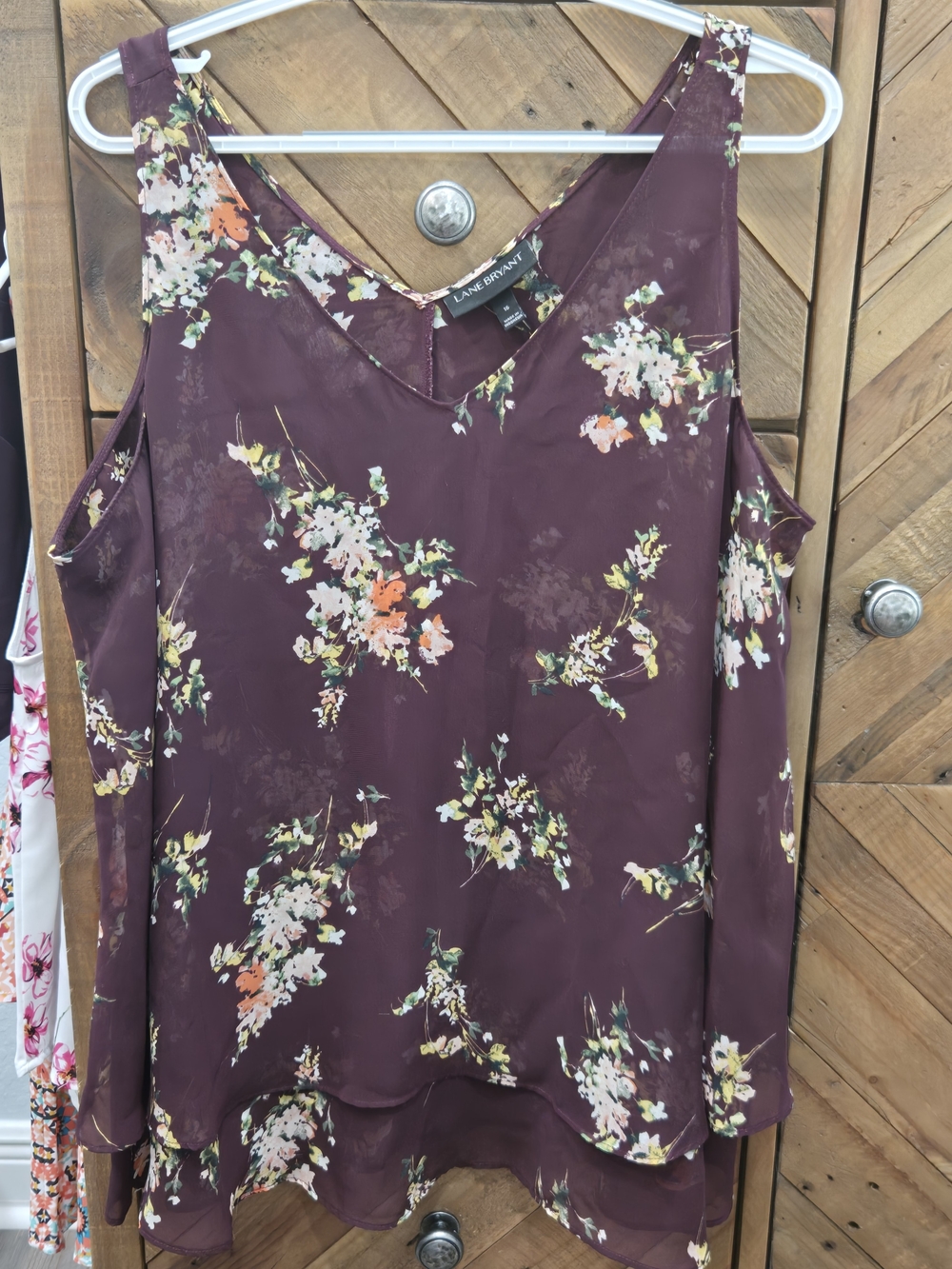 Lane Bryant  Floral V-Neck Camisole Sz.16